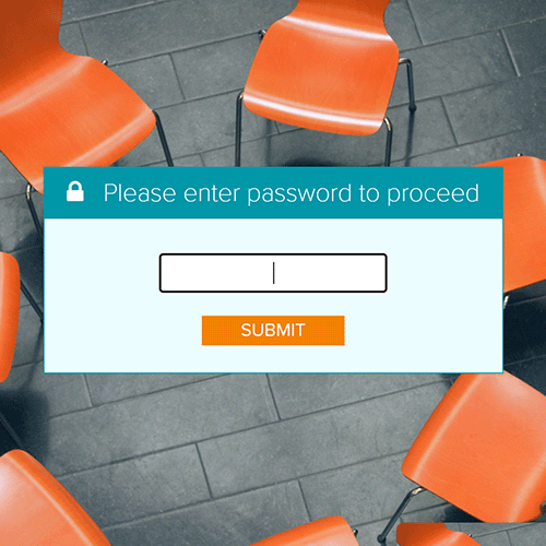 Web design thumbnail depicting a password entry form